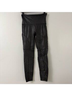 Spanx Faux Leather Moto Leggings